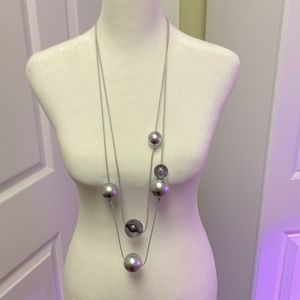 Modern style long necklace